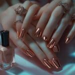 rose gold nails