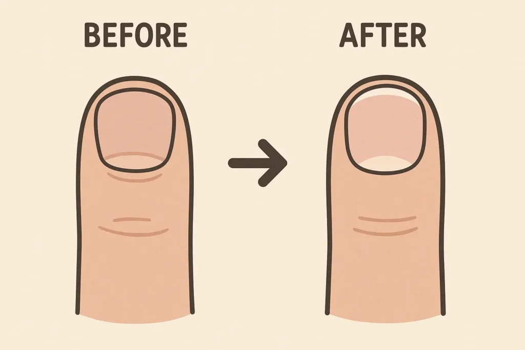 Nail treatment effectiveness comparison chart