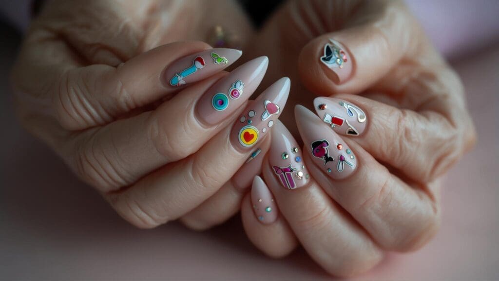 sticker nails