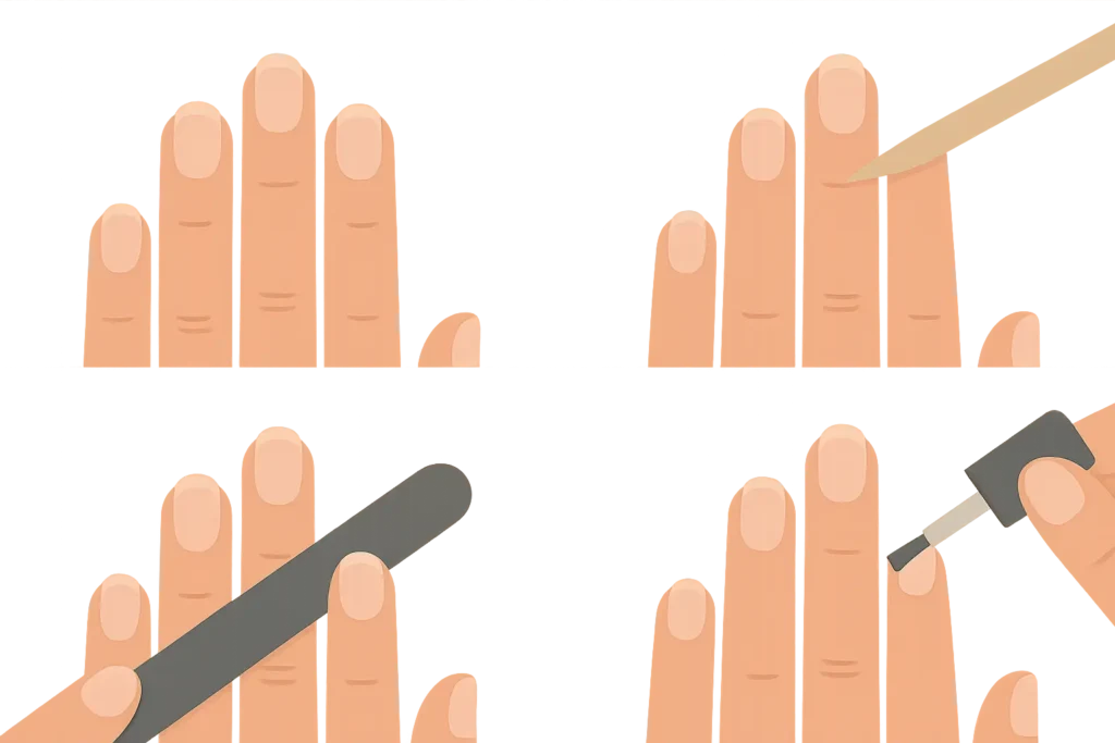 Professional nail application techniques