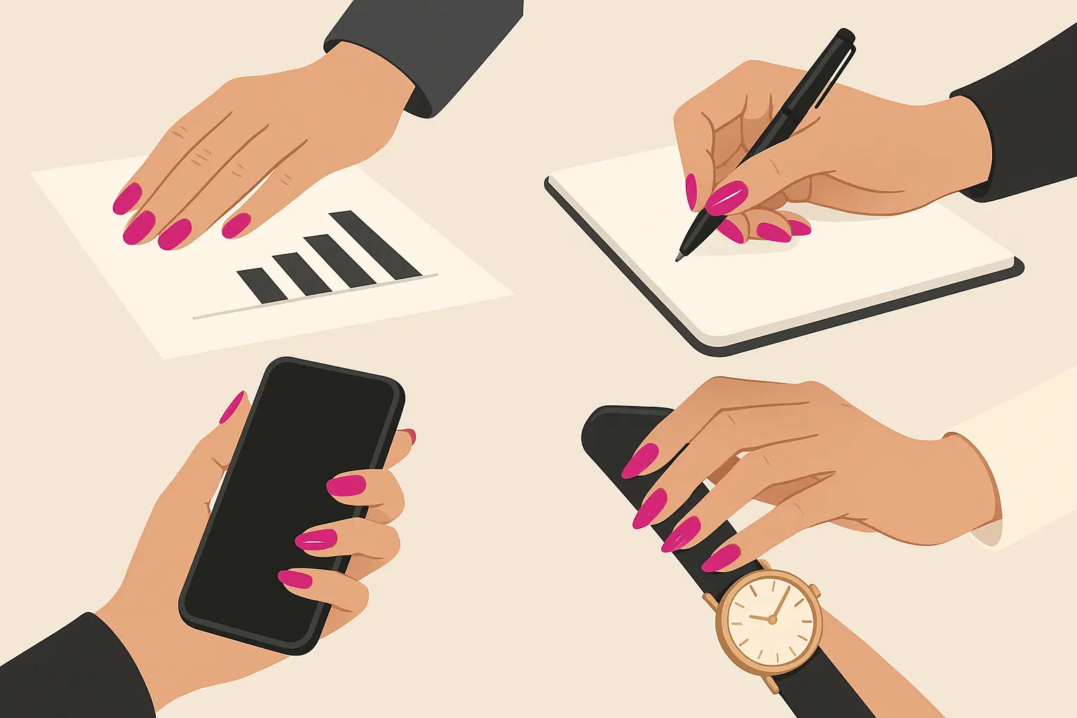 Hot pink nail considerations