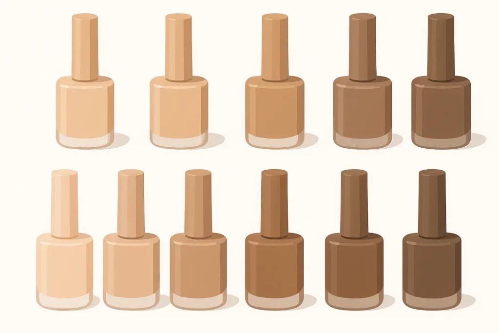 Nude gel nails inspiration showcase