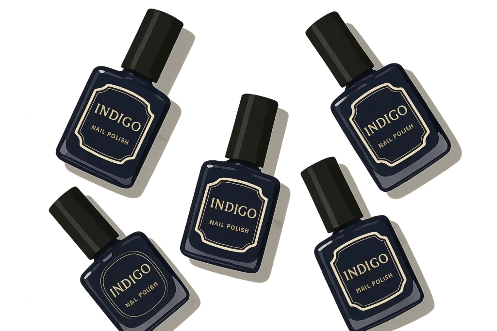 Premium indigo nail polish collection