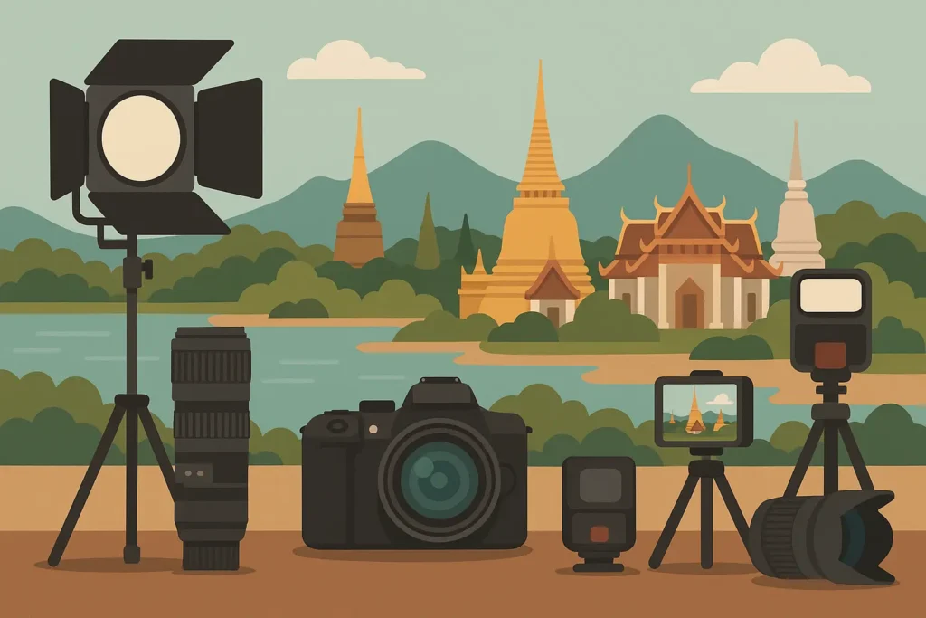 Photography opportunities at Thailand temples and landscapes