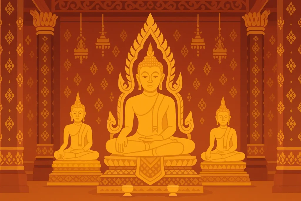Chiang Mai cultural temple scene