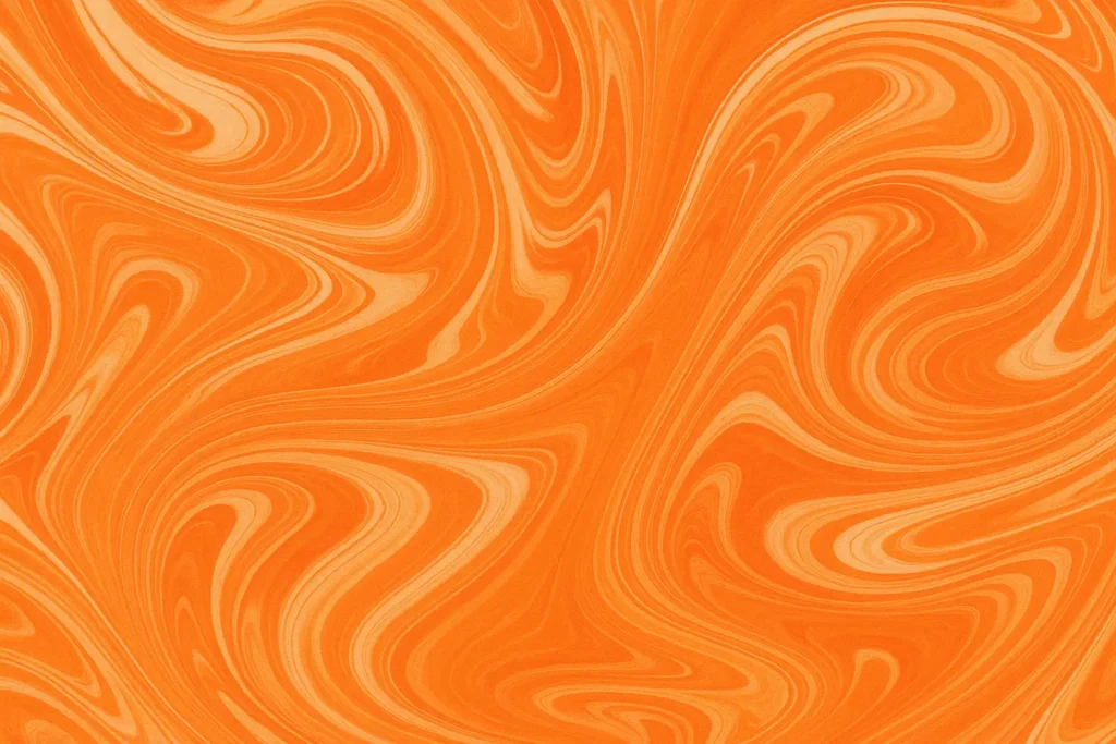 Orange marble effect nail art design