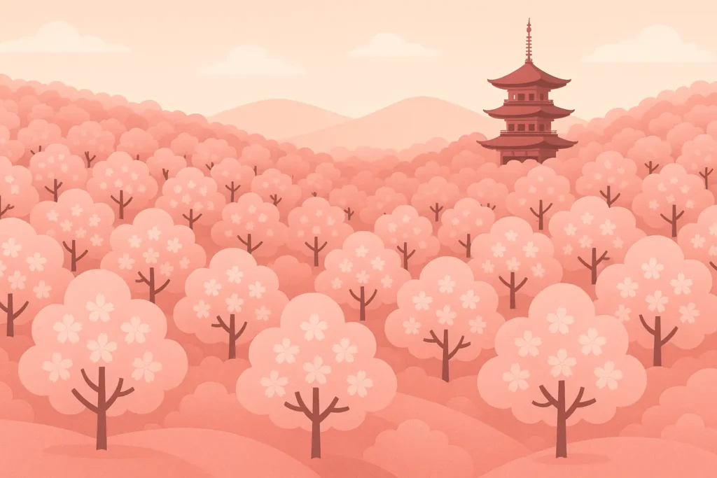 Cherry blossoms in Japan