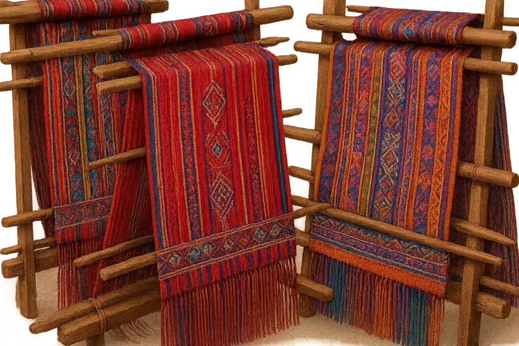 Traditional Peruvian textile weaving