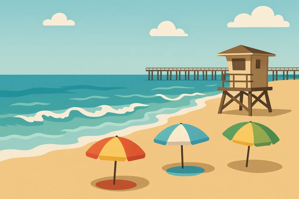 California family beach vacation activities