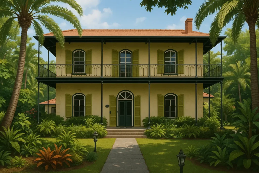 Ernest Hemingway House and Museum with historic architecture