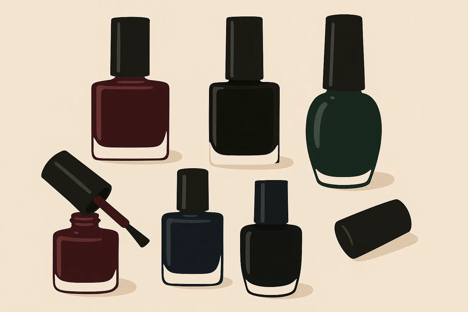 Dark nail colors trending