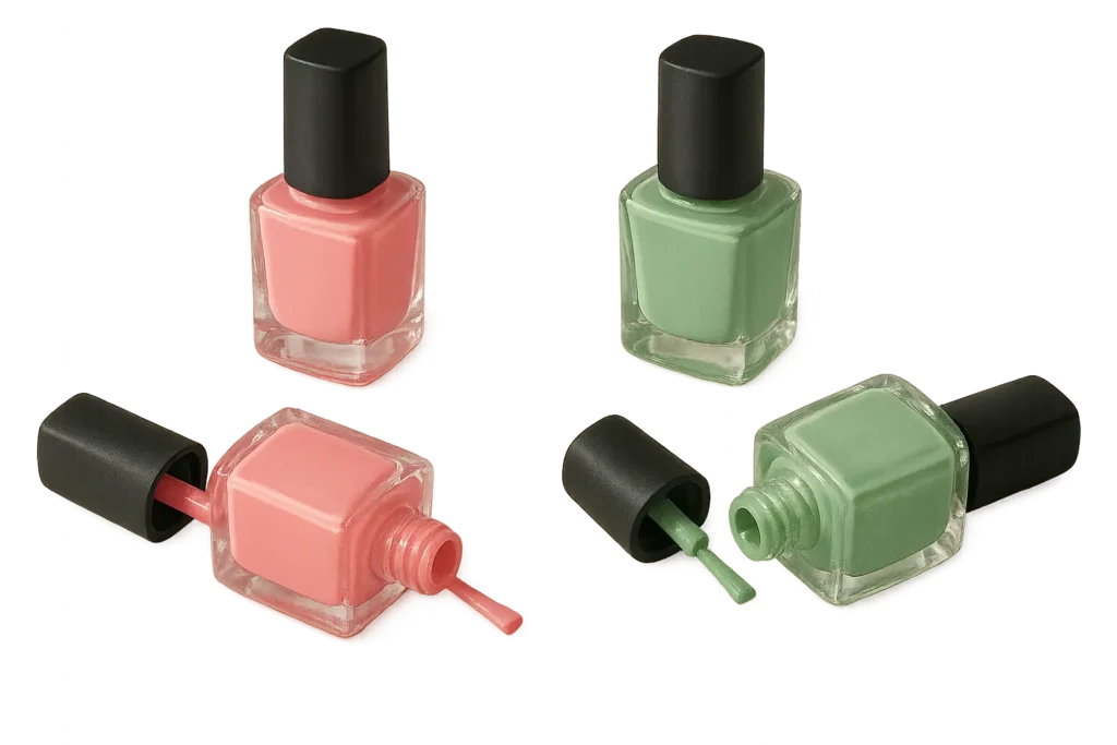 Pink and green nail designs showcase