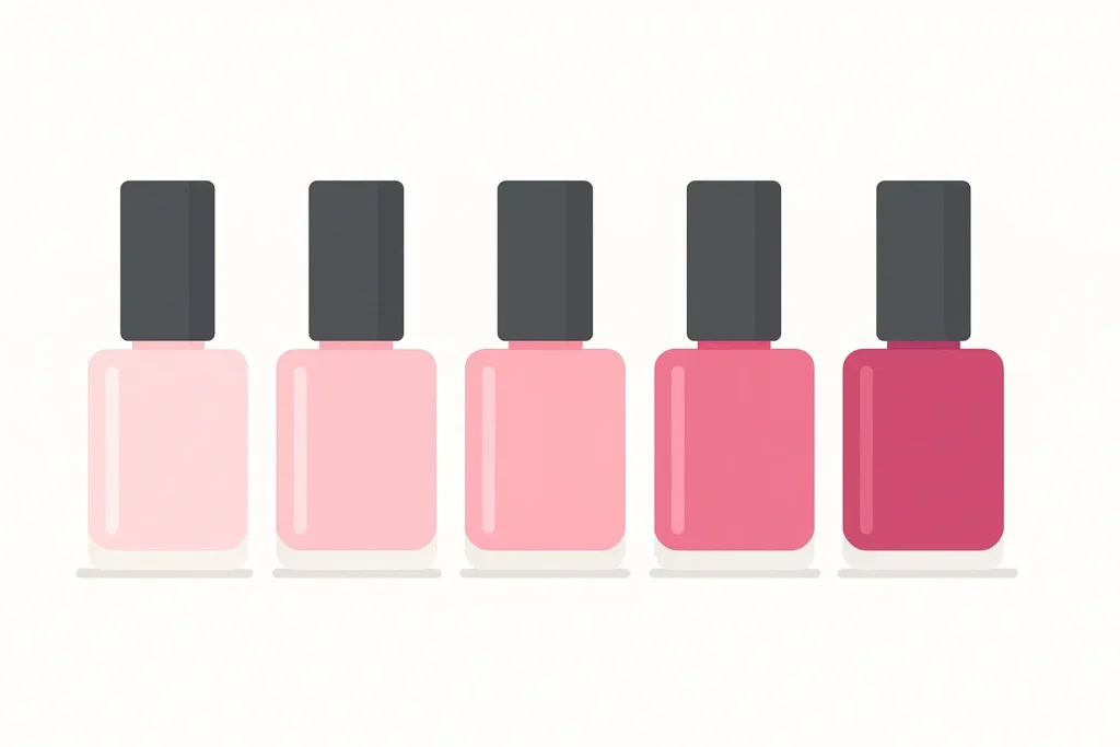 Hot pink ombre nails design inspiration