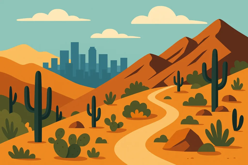 Runyon Canyon hiking trail views