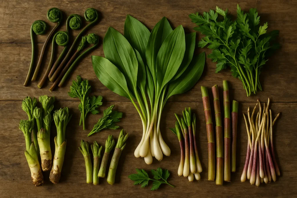 Fresh local ingredients at Asheville farmers market