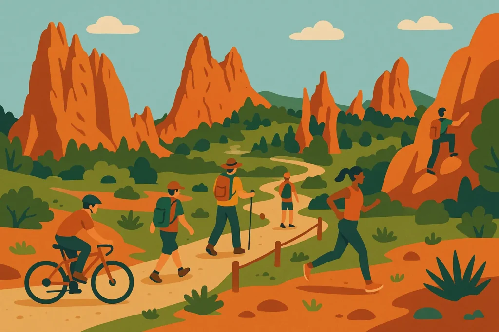 Colorado Springs Garden of the Gods red rock formations