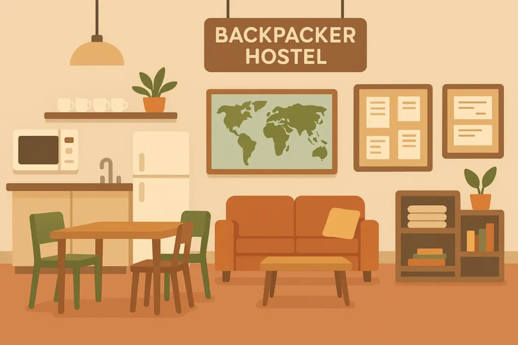 Budget backpacker accommodation and street food in Thailand