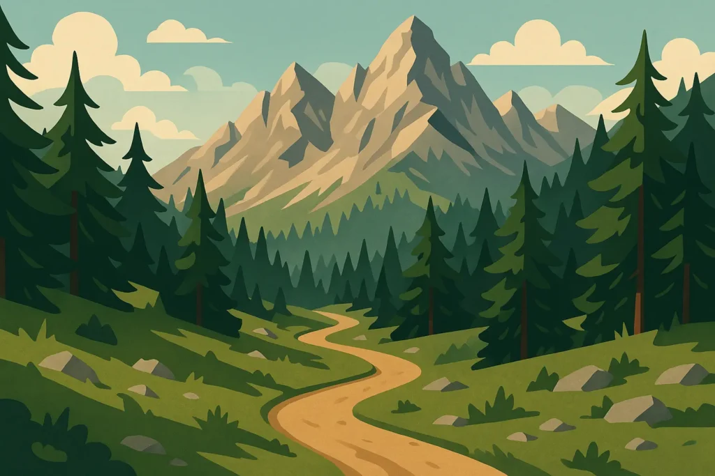 Adventure activities in Banff including hiking trails and mountain climbing