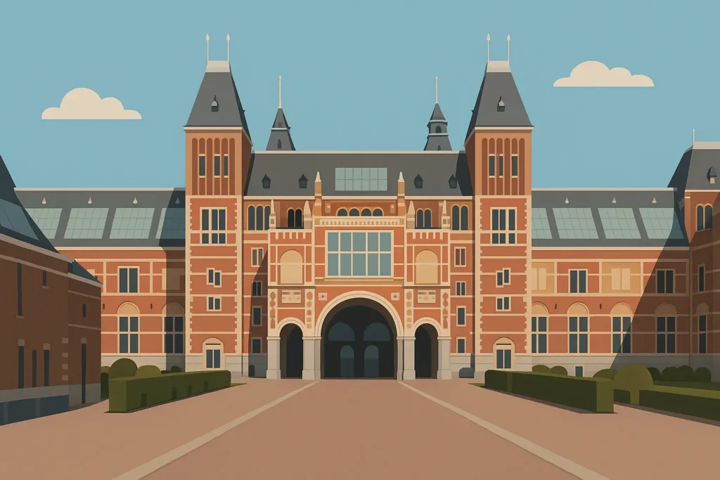 Van Gogh Museum exterior with visitors