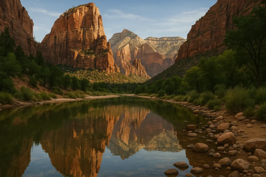 Zion National Park photography locations and equipment setup
