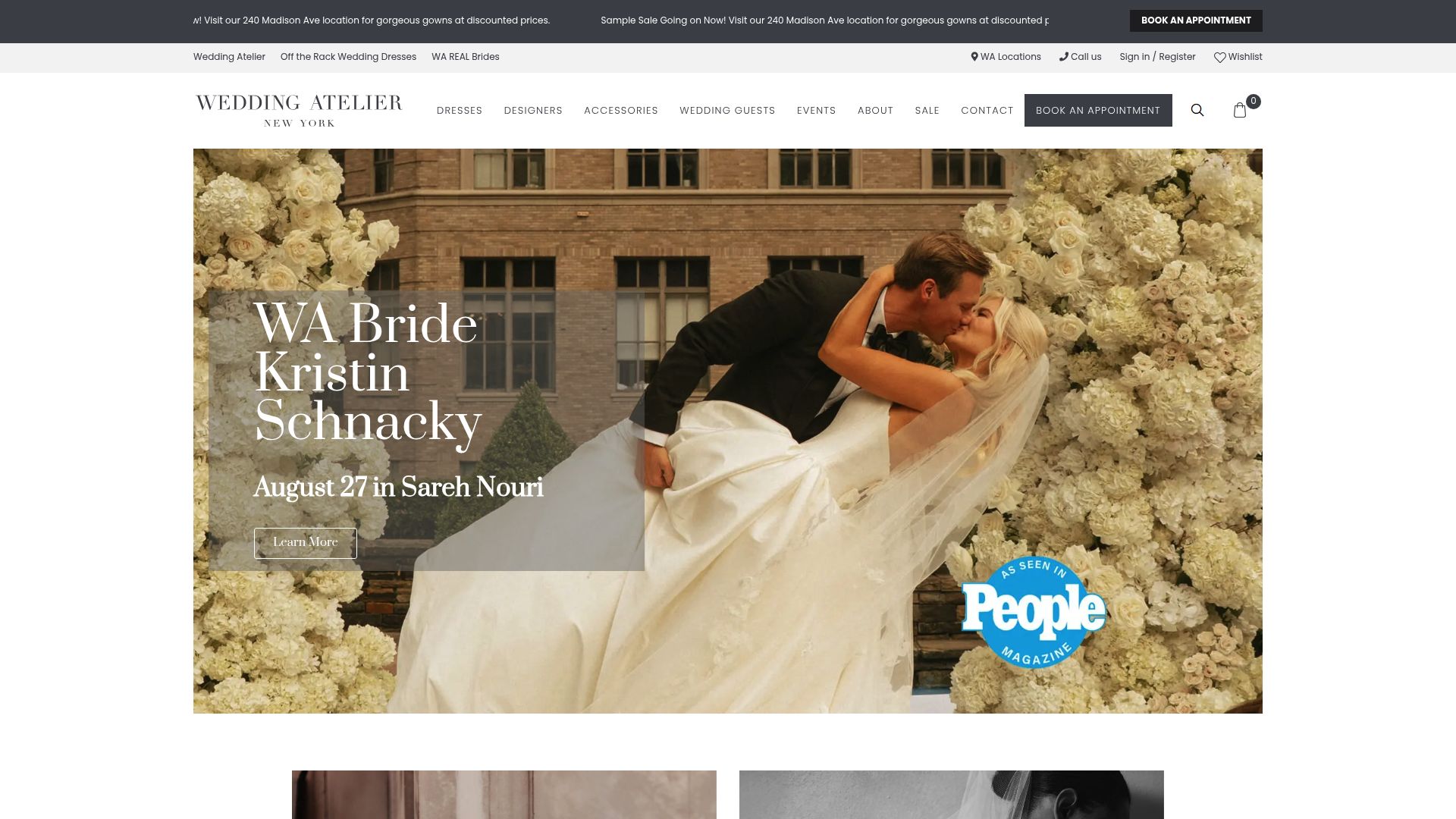 Screenshot of weddingatelier.com