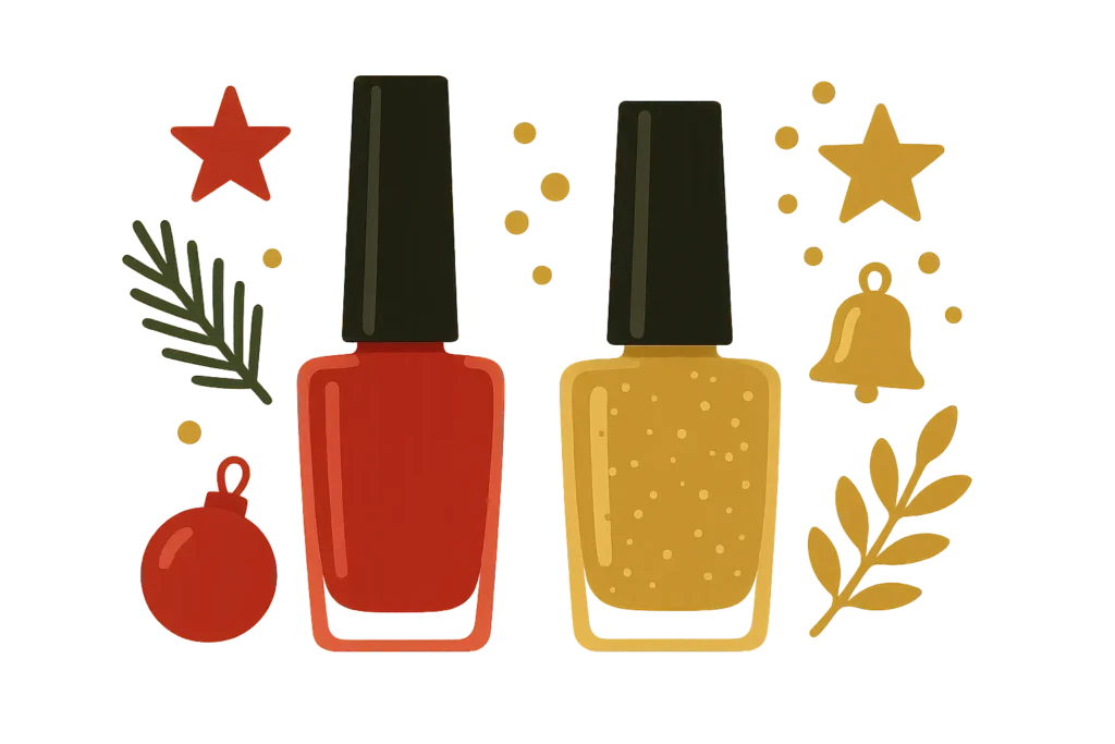 Classic holiday nail elegance designs