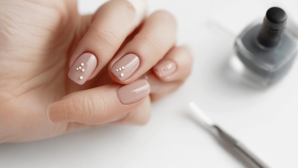 white dots on nails