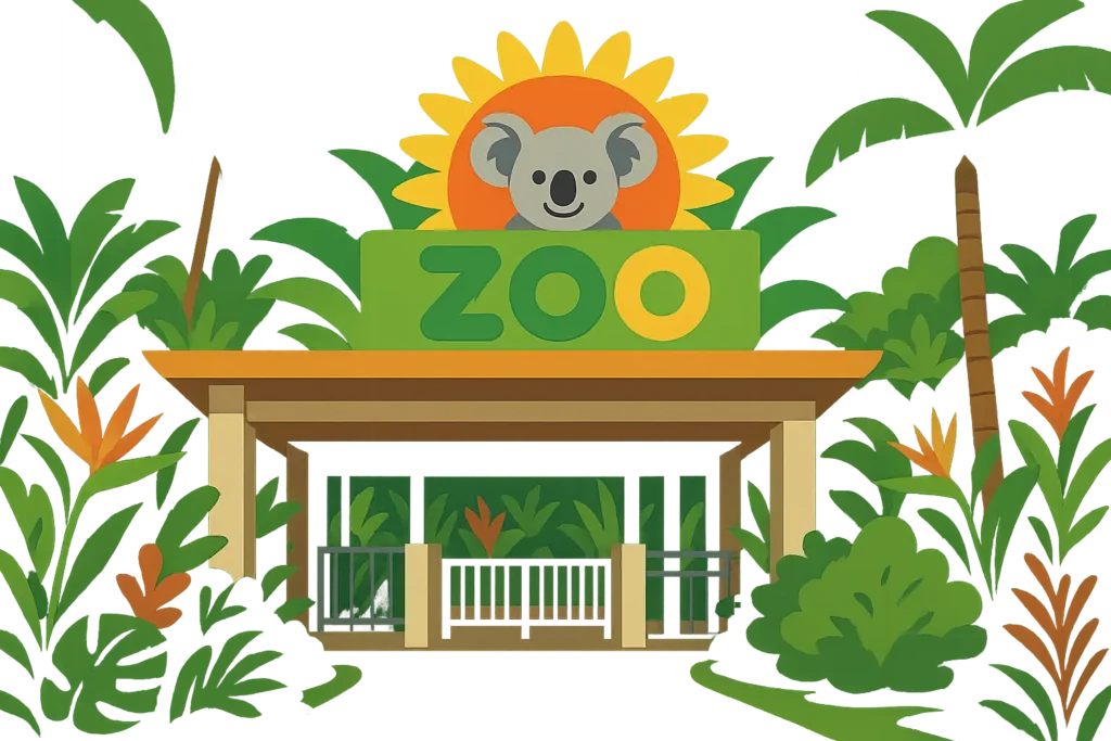 San Diego Zoo with families viewing animals