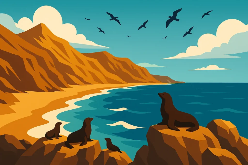 Paracas Peninsula coastal wildlife