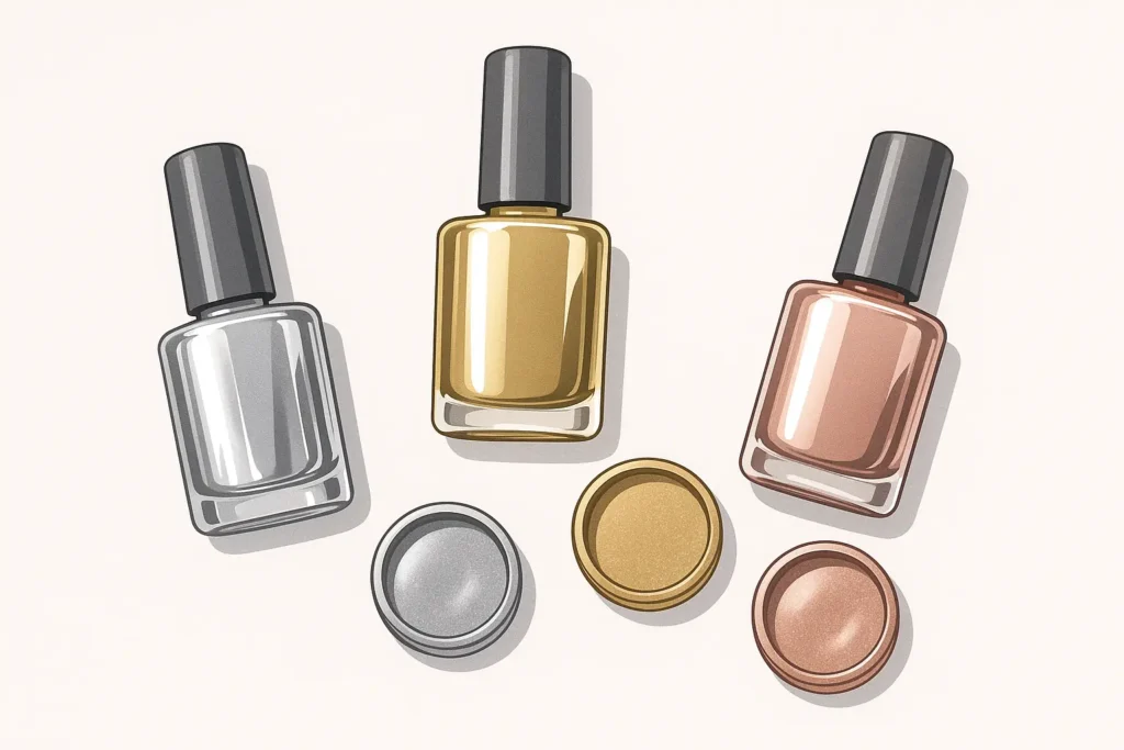 Chrome nails trend showcase
