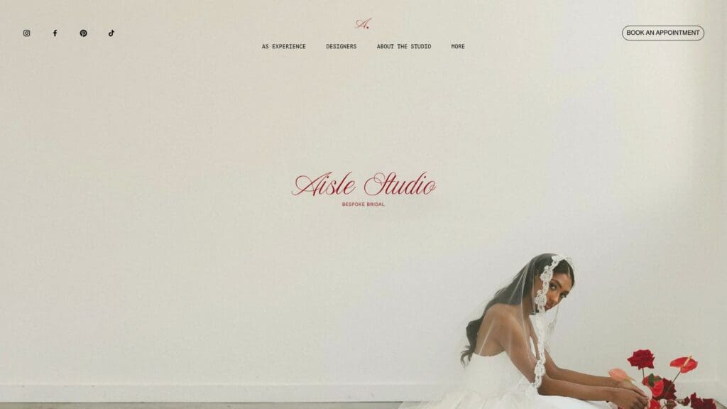 Aisle Studio website homepage