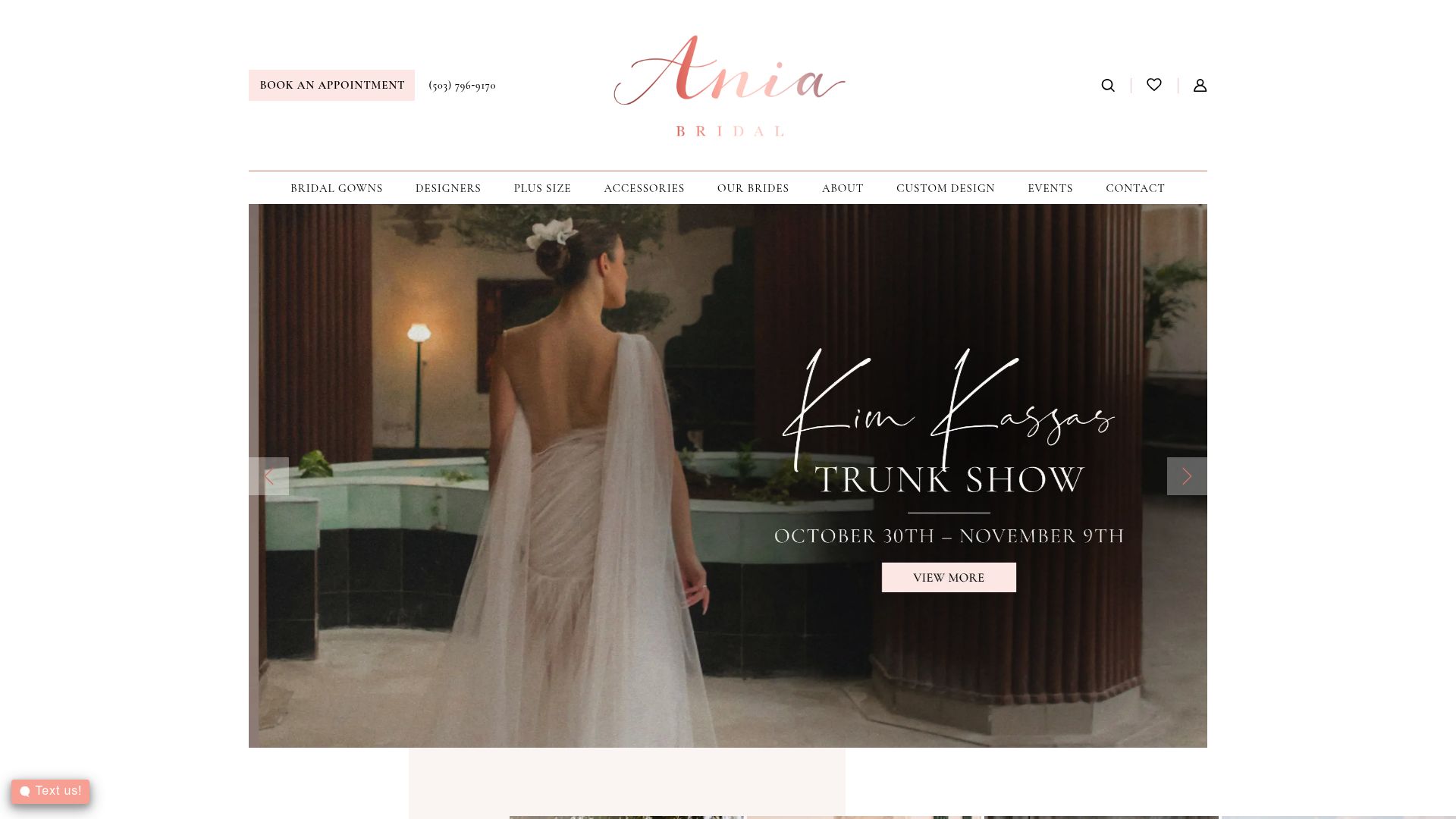 Ania Bridal Portland wedding dress boutique