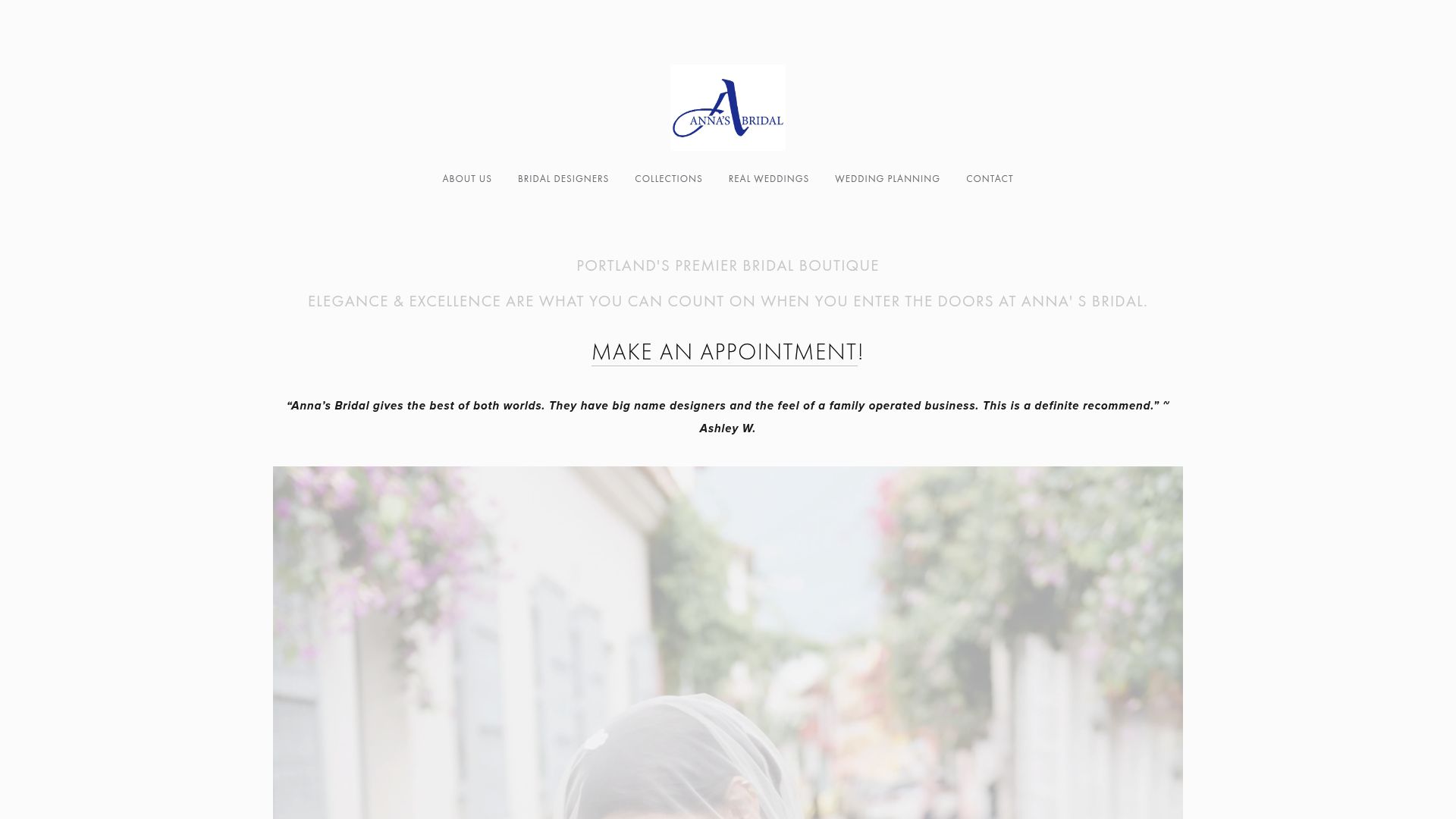 Anna's Bridal Portland luxury wedding dress boutique