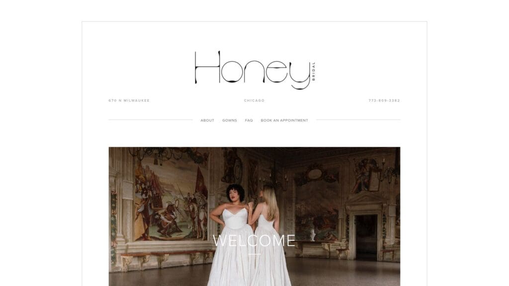 Honey Bridal sustainable wedding dress boutique
