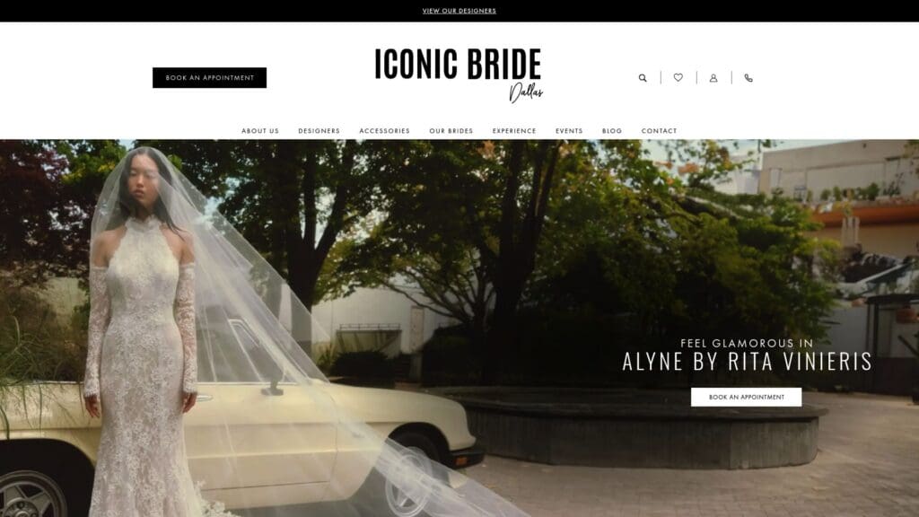 Iconic Bride Dallas boutique interior