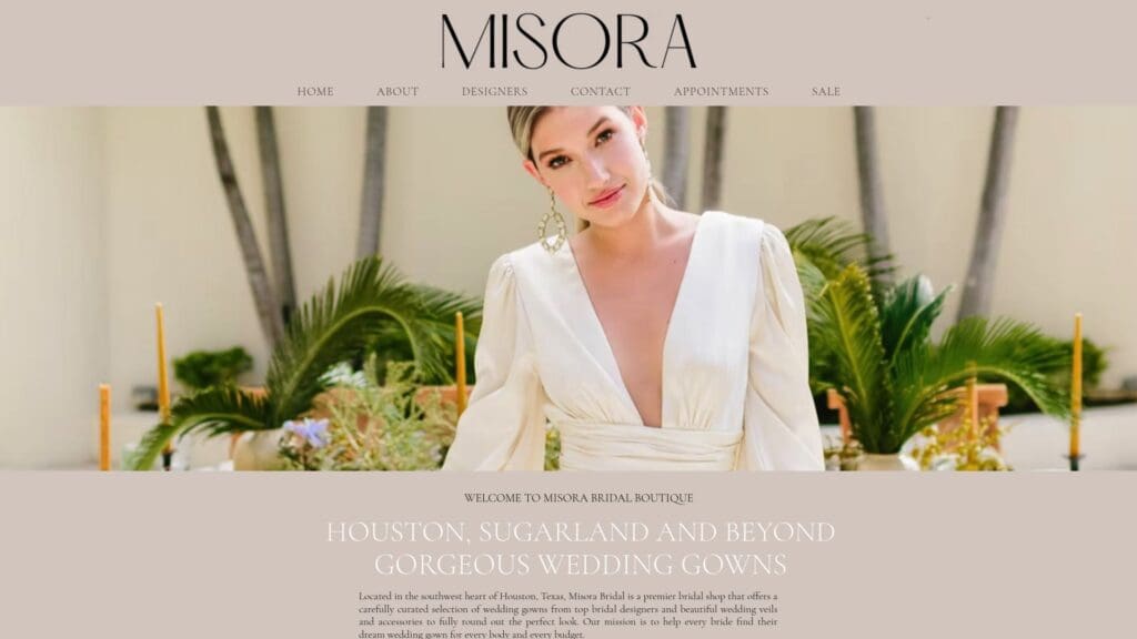 Misora Bridal website