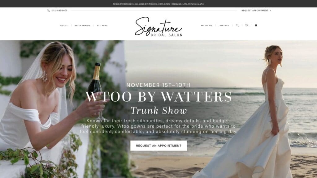 Signature Bridal Salon showroom