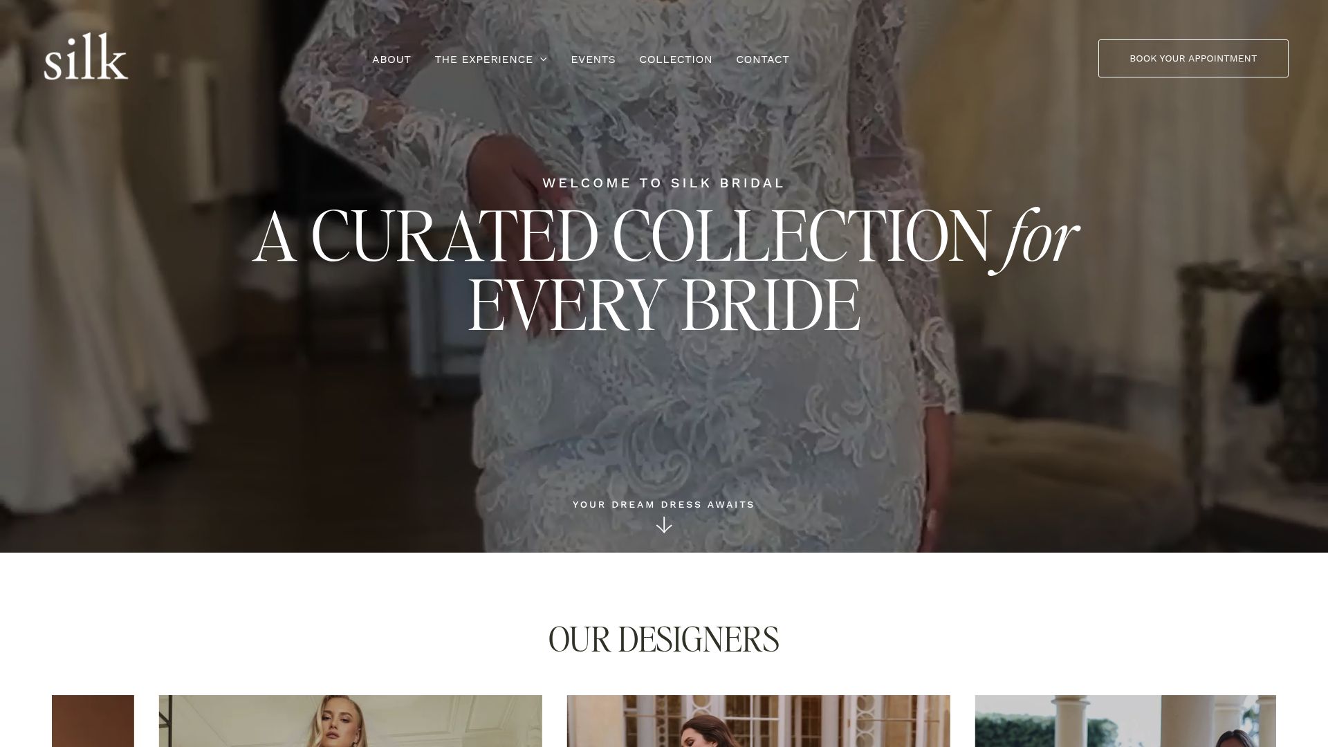 Silk Bridal Boutique elegant interior design