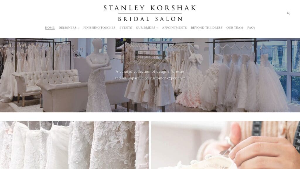 Stanley Korshak Bridal Salon homepage