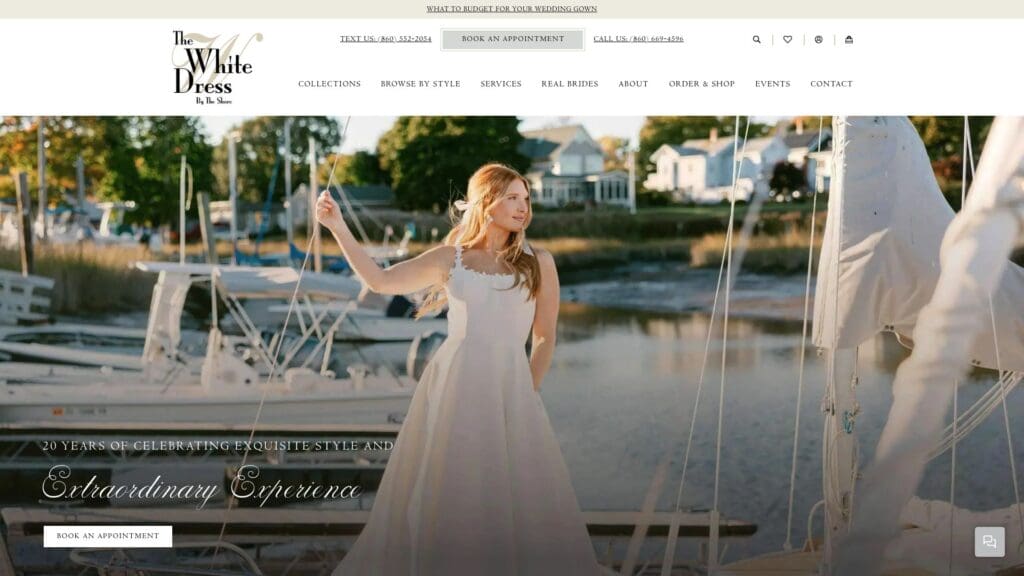 The White Dress by the Shore boutique interior