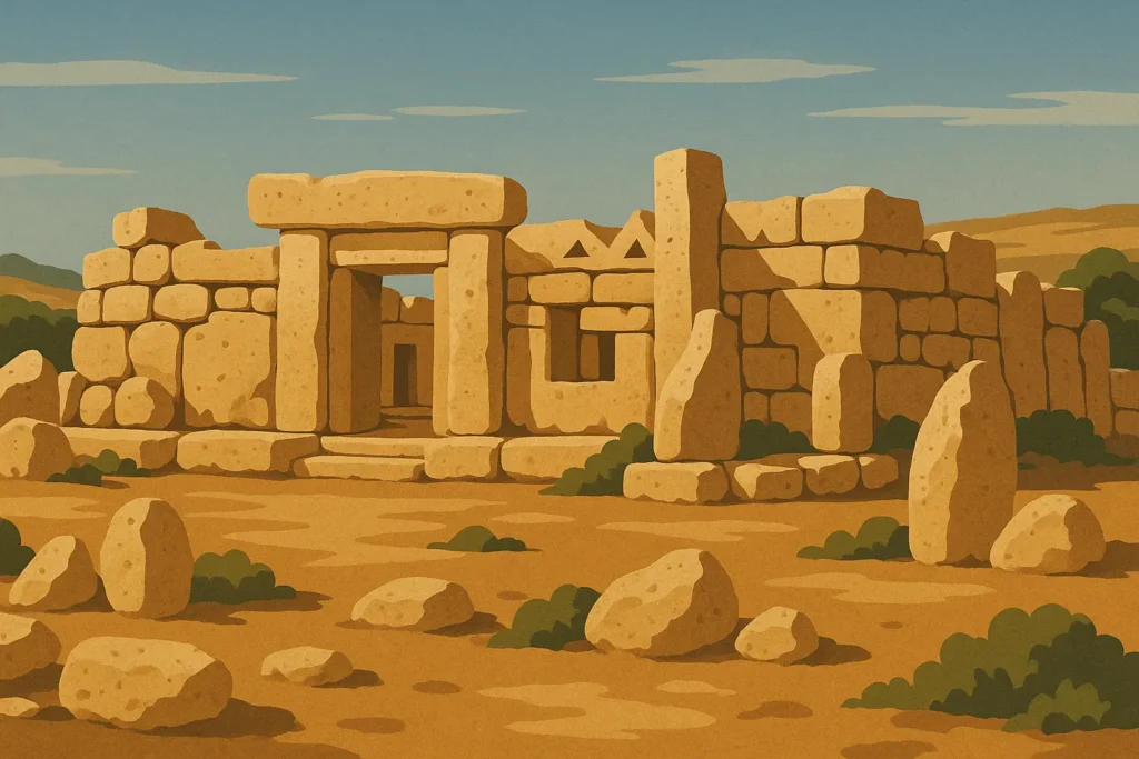 Malta ancient temple ruins
