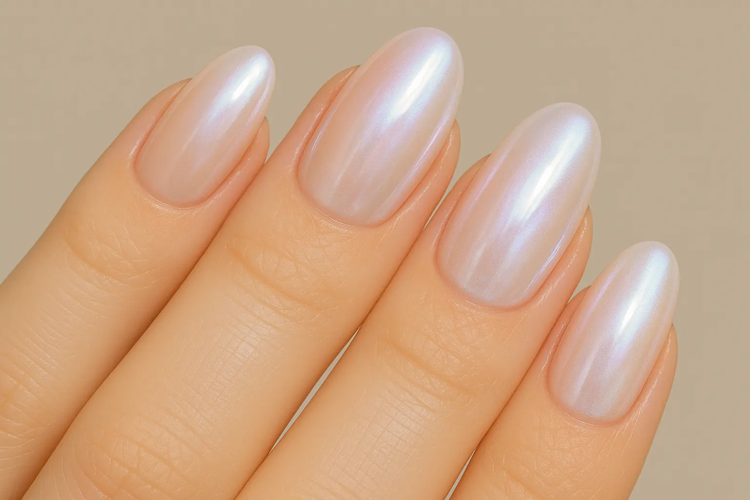 Glazed donut nail effect