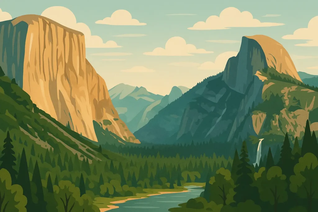 Yosemite Valley scenic view