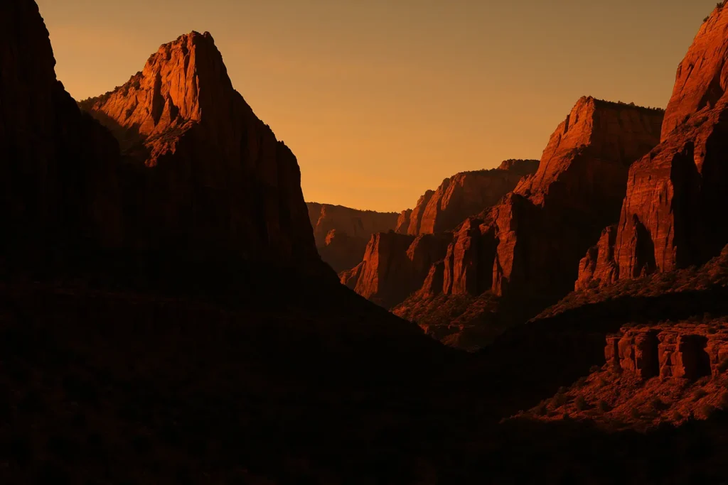 Zion National Park photography opportunities and golden hour lighting