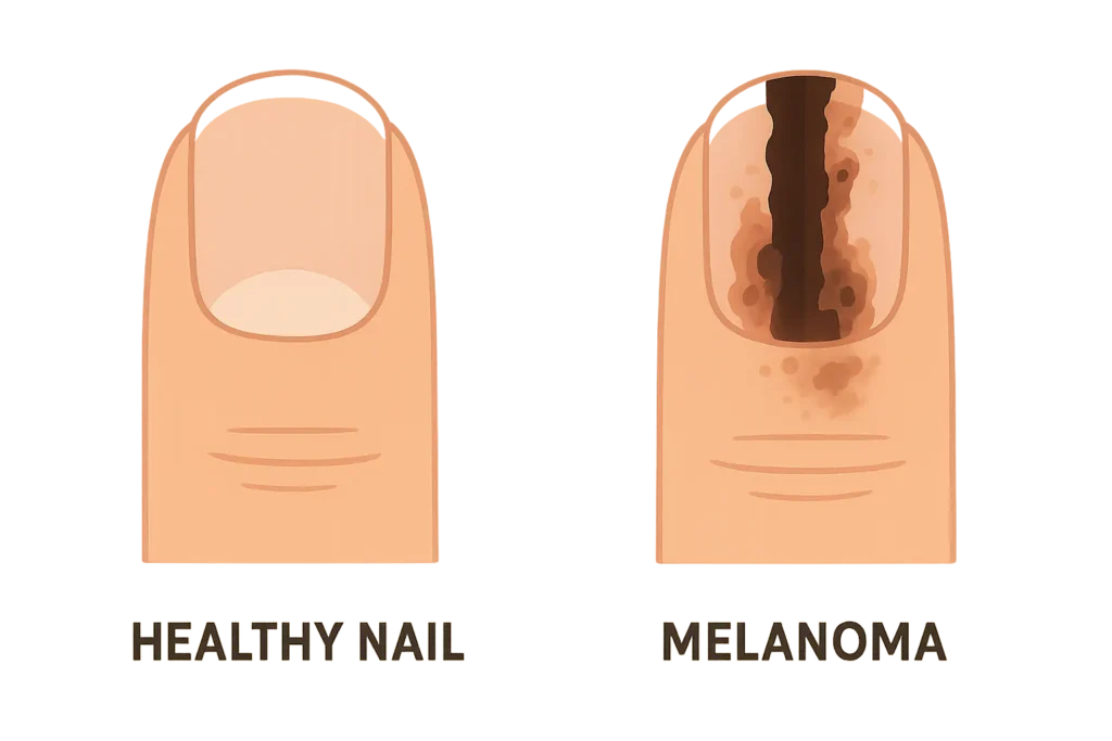 Medical conditions causing black toenails