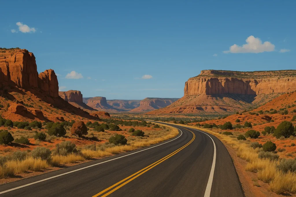 Scenic New Mexico road trip landscapes