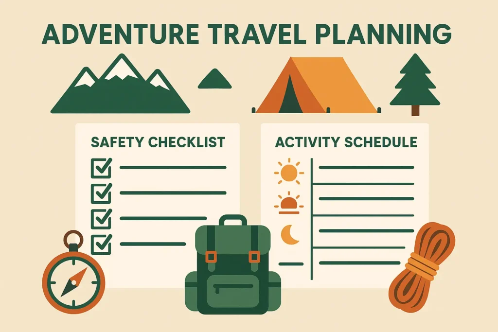Digital and tech-enhanced travel planning templates