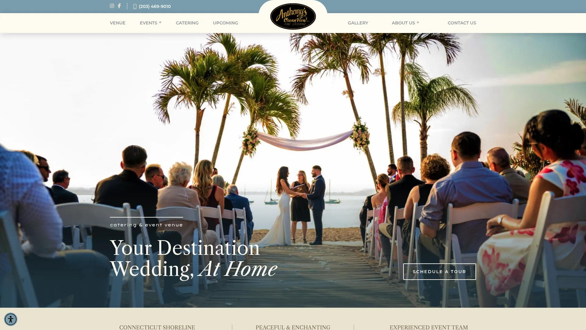 Anthony's Ocean View Connecticut wedding venue