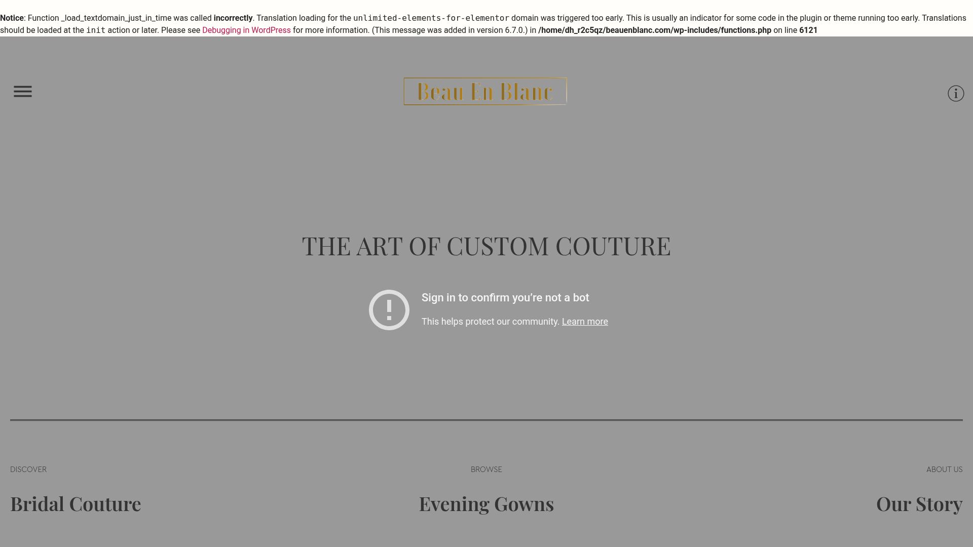 Screenshot of beauenblanc.com