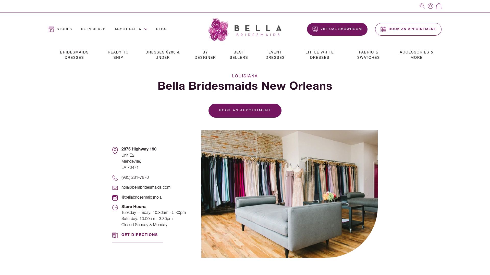 Bella Bridesmaids New Orleans bridesmaid dress coordination